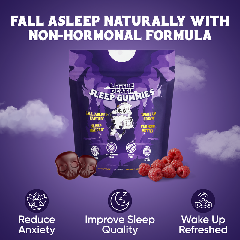 Delicious Natural Sleeping Gummies Raspberry Flavor